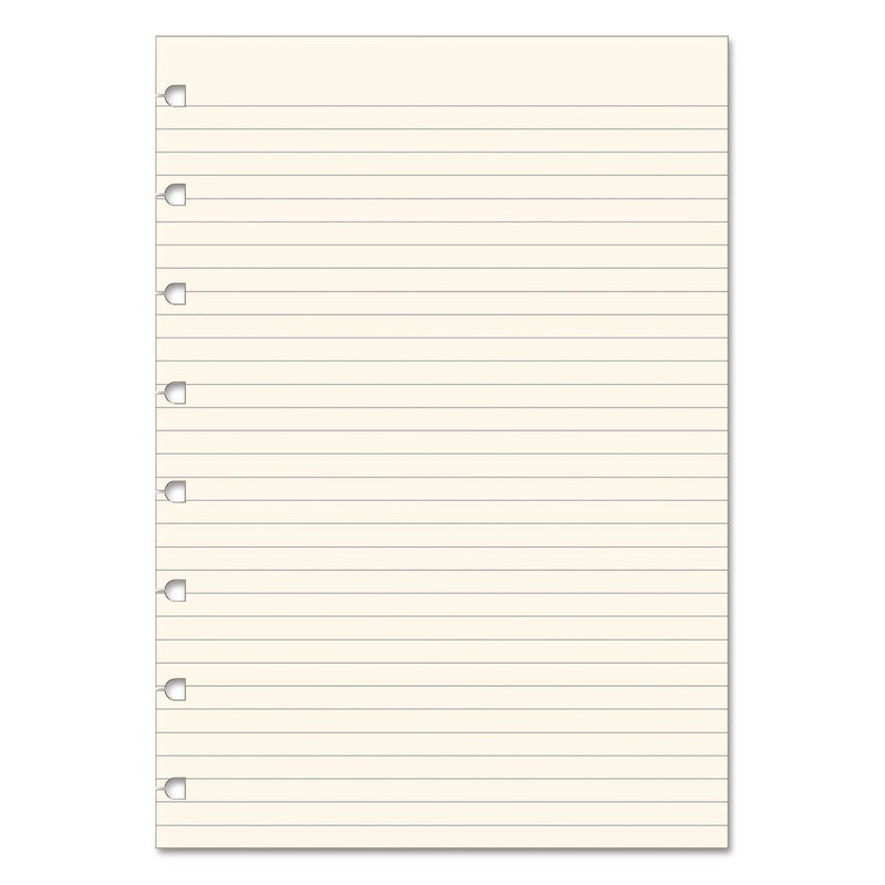 Filofax Notebooks A5 Ruled Journal Refill, Movable, 8 1/4 x 5 13/16 inches, 32 Cream Sheets Fits Filofax Refillable A5 (B152008U) - Image 2